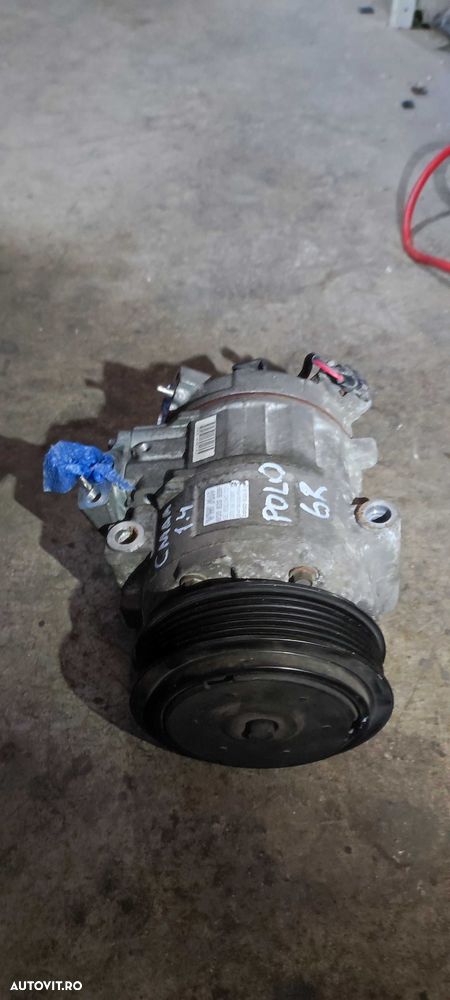 Compresor clima volkswagen vw polo 6R motor 1.4 bifuel CMAA cod 6Q0820808F - 3