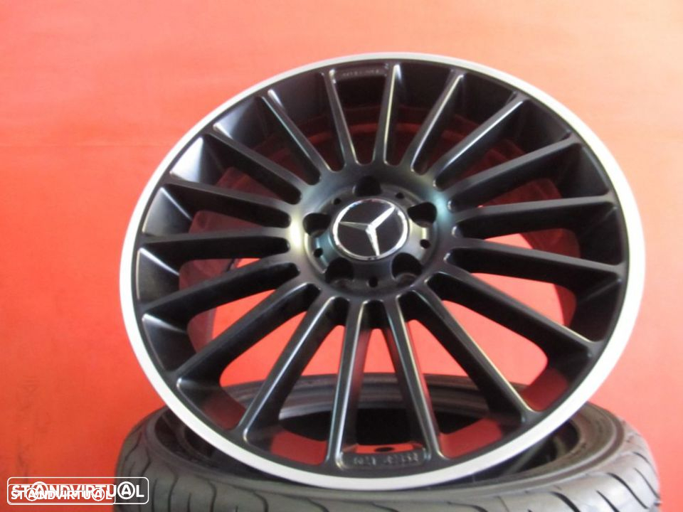 Jantes 18 NOVAS Mercedes AMG Pretas Polidas C/ pneus usados - 2