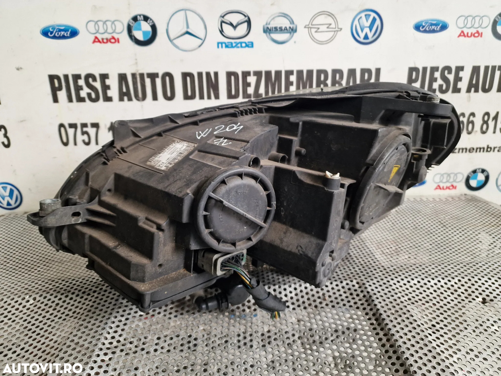 Far Dreapta LED Lupa Xenon Mercedes C Class W204 Facelift Complet Cu Calculatoare De Europa Cod A - 9