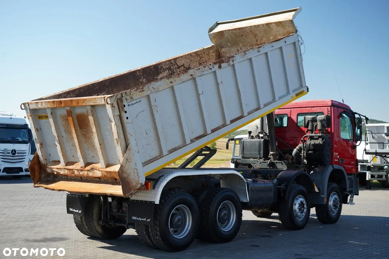 Mercedes-Benz ACTROS 4141 / 8X6 / WYWROTKA TYLNOZSYPOWA / WIELTON / EPS + SPRZĘGŁO / OPONY 100% - 4