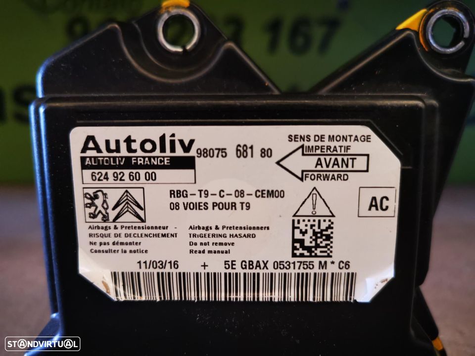 PEUGEOT 308 II CENTRALINA AIRBAG - AG006 - 3