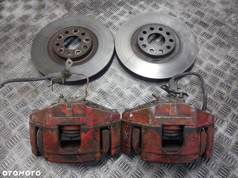 TARCZE HAMULCOWE PRZÓD + KLOCKI + ZACISKI AUDI A4 B7 2.0 TDI - 1