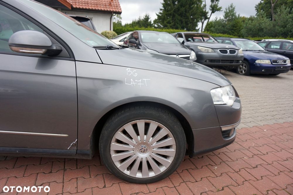 MASKA ZDERZAK BŁOTNIKI LAMPY PASSAT B6 LA7T  VOLKSWAGEN 2005-2010 SZARY PRZÓD KOMPLETNY - 14