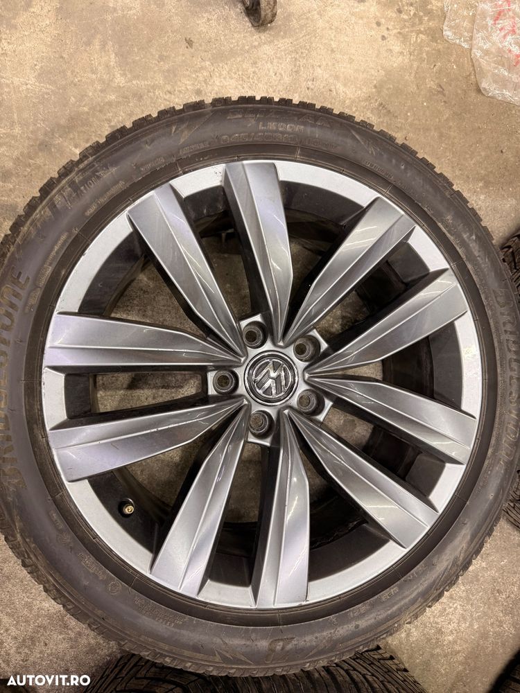 Set jante aliaj VW ARTEON an 2024 cu cauciucuri 245/45R18 si senzori presiune - 4