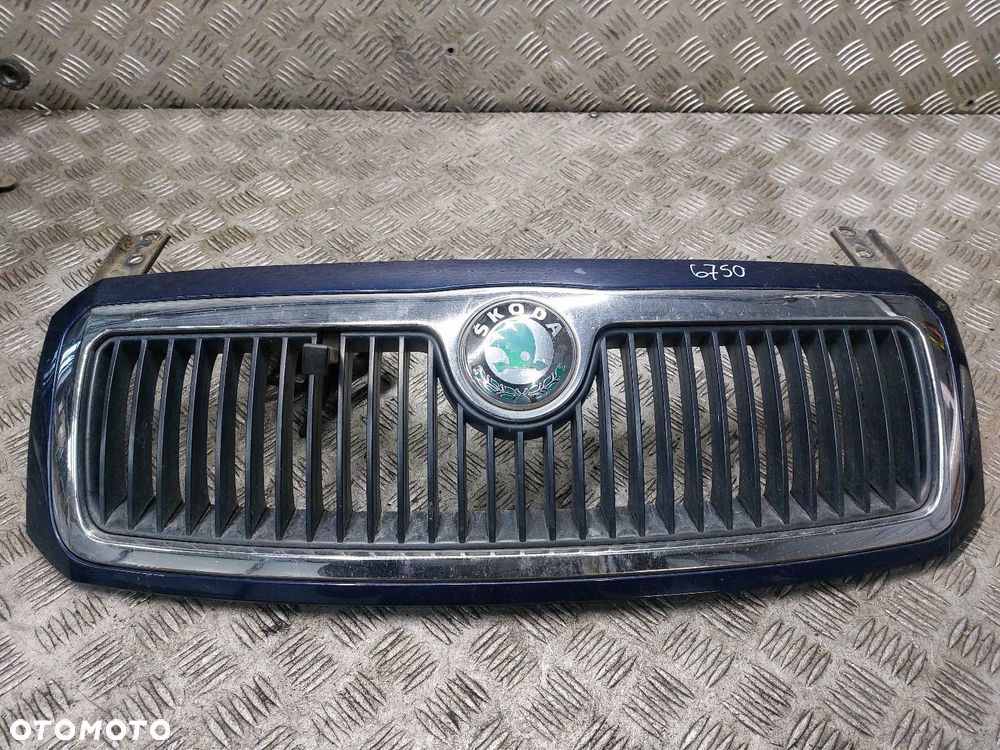 GRILL ATRAPA CHŁODNICY + ZAMEK MASKI SKODA FABIA I 6Y0853668 6Y0823574 - 1