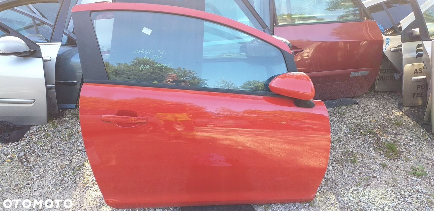 Drzwi przednie prawe lewe Opel Corsa D 3D Kolor - 2
