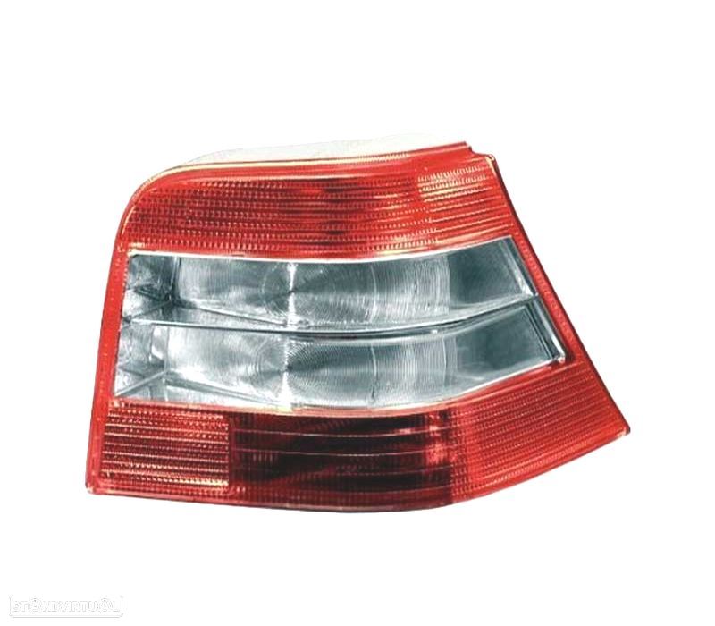 FAROLINS TRASEIROS GOLF 4 MK IV 97-03 VERMELHO BRANCO - 2