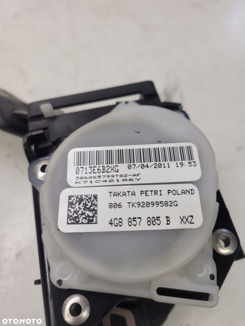 PAS BEZPIECZEŃSTWA TYŁ PRAWY LEWY A6 C7 4G8857805B - 4