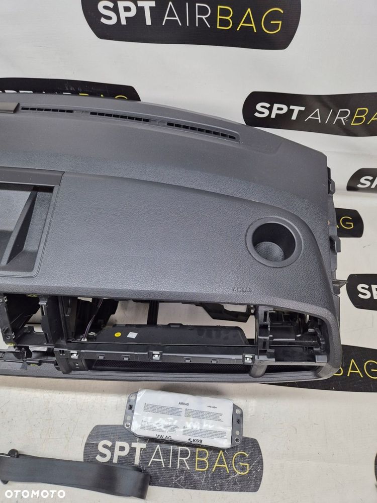 VW TRANSPORTER T6 DESKA ROZDZIELCZA KONSOLA KOKPIT PULPIT PODUSZKI AIRBAG AIR BAG PASY KIT SET - 4