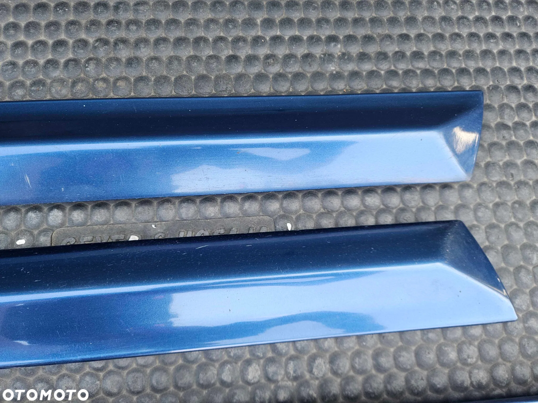 Listwa Listwy Drzwi S-Line Dolne Niebieskie Komplet Audi A4 B6 B7 Oryginalne - 12
