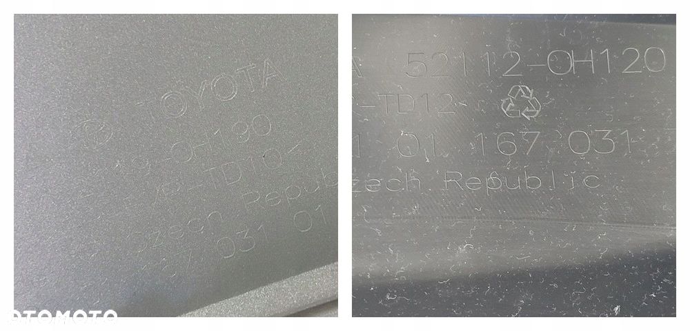 ZDERZAK PRZÓD PRZEDNI KRATKA SPOILER TOYOTA AYGO X 2022- - 16