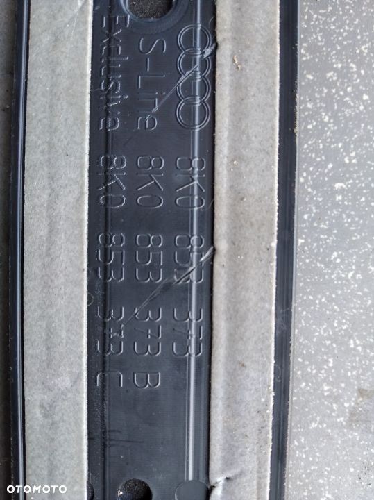 LISTWY PROGOWE AUDI A4 B8 8K0853375 8K0853376 8K0853374 8K0853373 - 7