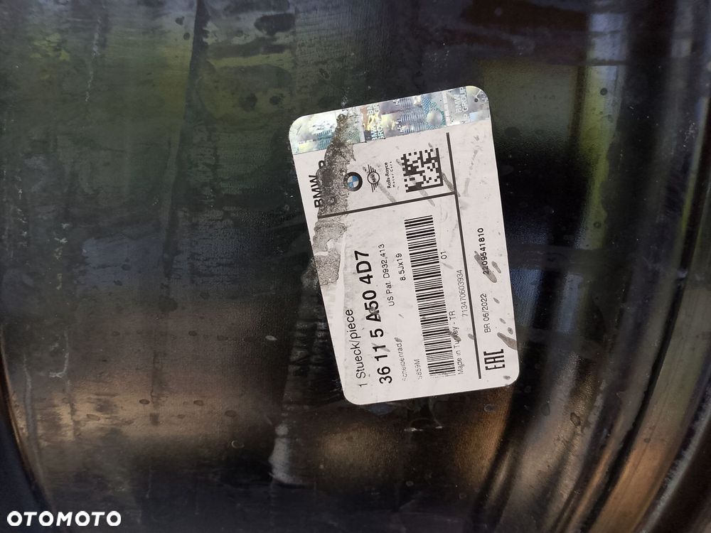 BMW 4 I4 G22 G23 G24 G26 FELGA ALUMINIOWA 8.5" X 19" 5X112 ET 35 8747304 ÷ - 5
