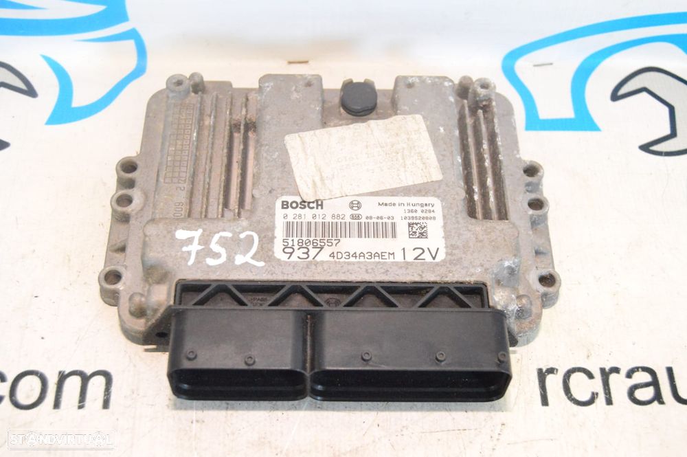 CENTRALINA ECU MOTOR BOSCH ALFA ROMEO 0281012882 51806557 1039S20808 4D34A3AEM ALFA ROMEO 147 937 1.9 JTDM 8V 120CV 937A3000 - 5