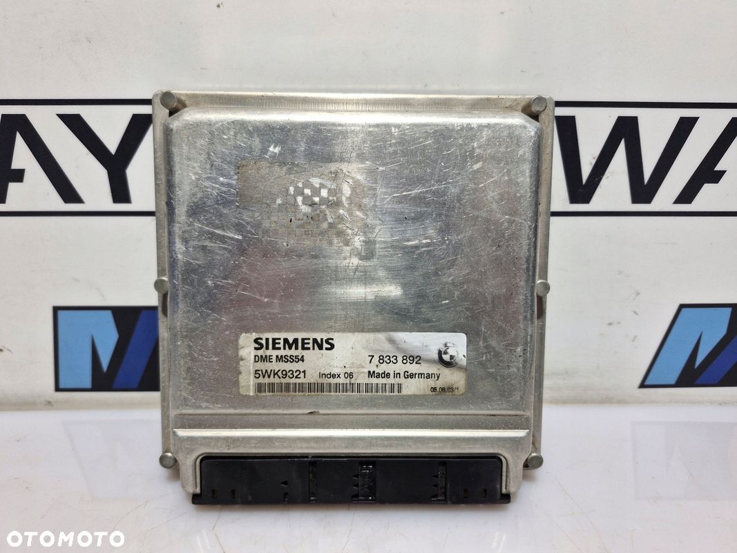 BMW E46 M3 MODUŁ STEROWNIK KOMPUTER SILNIKA DME 7833892 - 1
