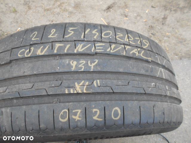 Opona pojedyńcza 225/40r19 continental sport contact 6 6,6mm lato - 1