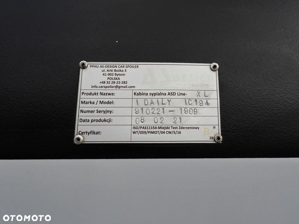 Iveco DAILY  35S18 PLANDEKA 10 PALET WEBASTO TEMPOMAT KLIMATYZACJA  180KM - 22