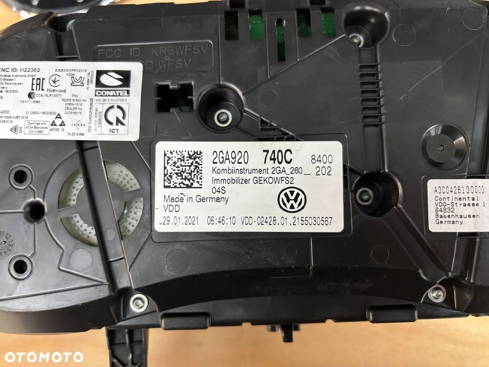 Vw T-ROC licznik zegar 2GA920740C - 3