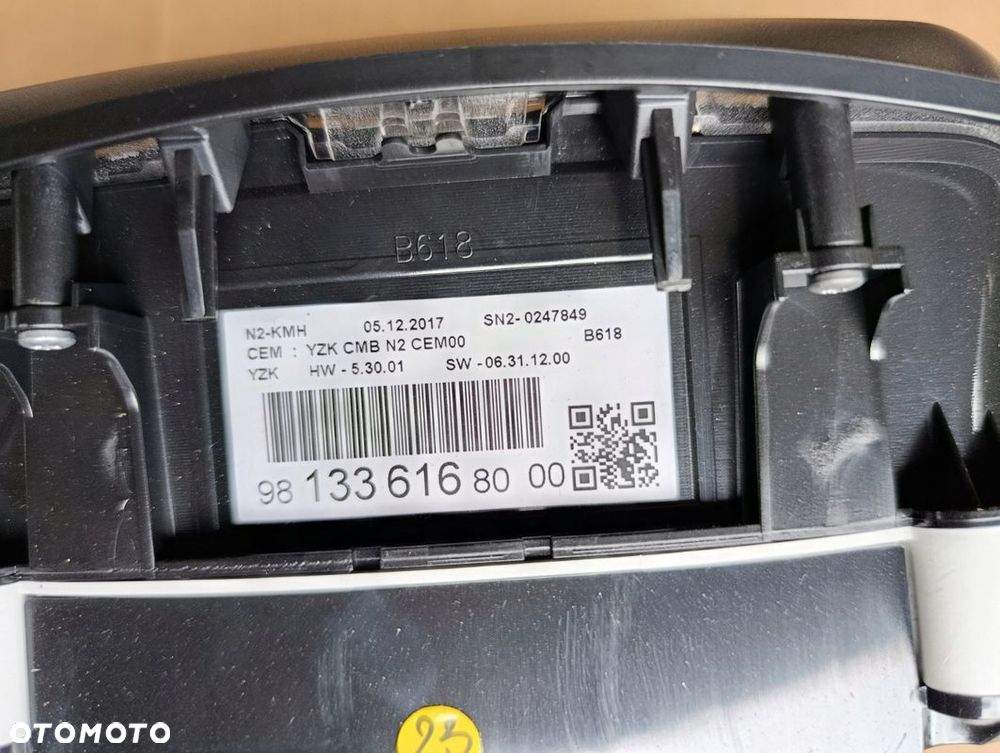 CITROEN C3 III 3 1.2 B LICZNIK PRĘDKOŚCIOMIERZ ZEGARY EUROPA 9813361680 - 3