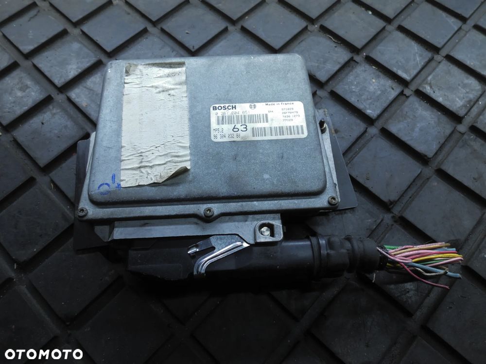 Komputer Sterownik Silnika Peugeot 406 2.0 16v 0261204651 + WTYCZKA INSTALACJA - 1