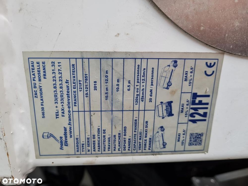 Renault MASTER ​*L2H2​*2.3DCI​​*FT121​*AKTUALNY UDT​*ZAREJESTROWANY​*PODNOŚNIK KOSZOWY​*ZWYŻKA​*8 - 11