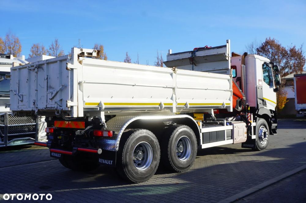 Renault C380 E6 6x4 / HDS Fassi F135 2700 MTH / Zasięg 8 m / 5.6 t udźwig / Wywrotka 3-stronna / Hydroburta - 4