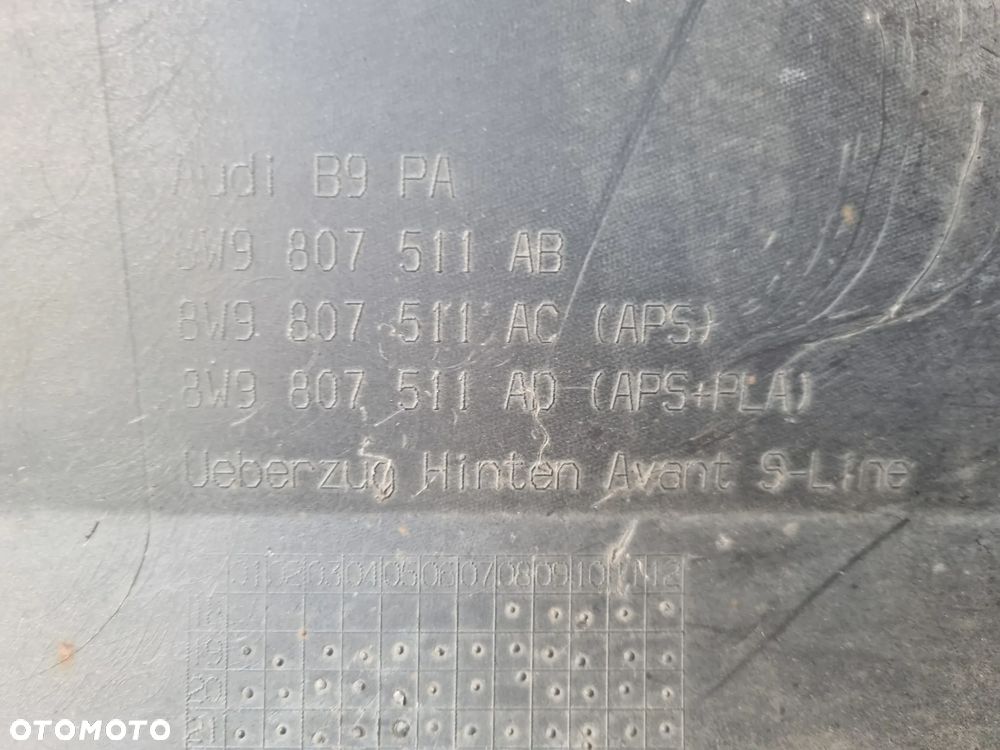 AUDI A4 B9 8W9 S-LINE AVANT LIFT ZDERZAK TYŁ - 6