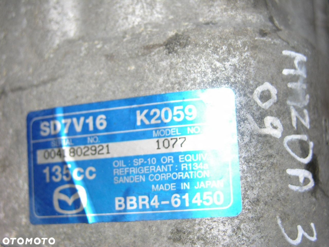 MAZDA 3 1.6d 08- SPRĘŻARKA KLIMATYZACJI KOMPRESOR - 3