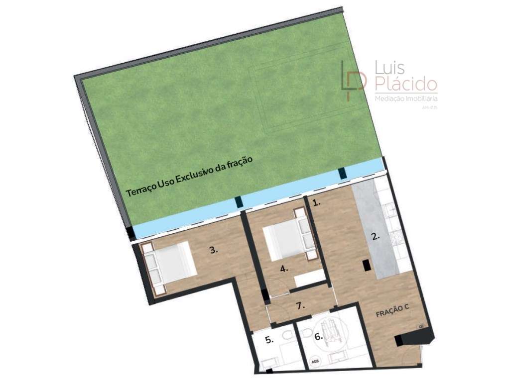 EM CONSTRUÇÃO - APARTAMENTO T2 - CENTRO CIDADE DE SINES - Grande imagem: 2/8