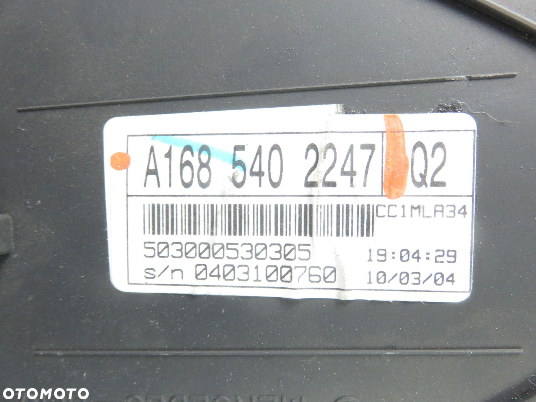 LICZNIK MERCEDES-BENZ W168 A 170 CDI A1685402247 - 9