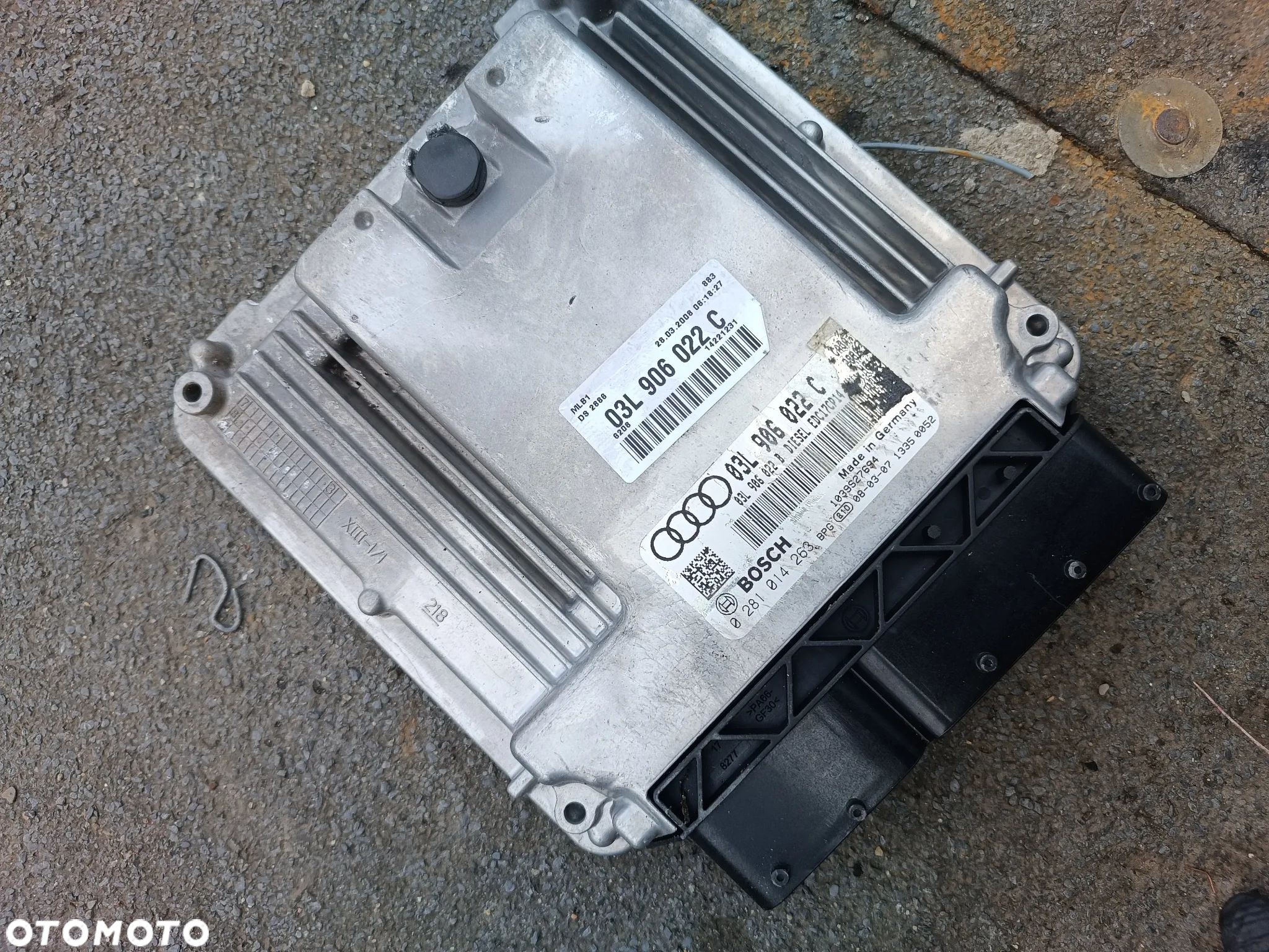 KOMPUTER STEROWNIK SILNIKA AUDI A4 B8 03L906022C - 1