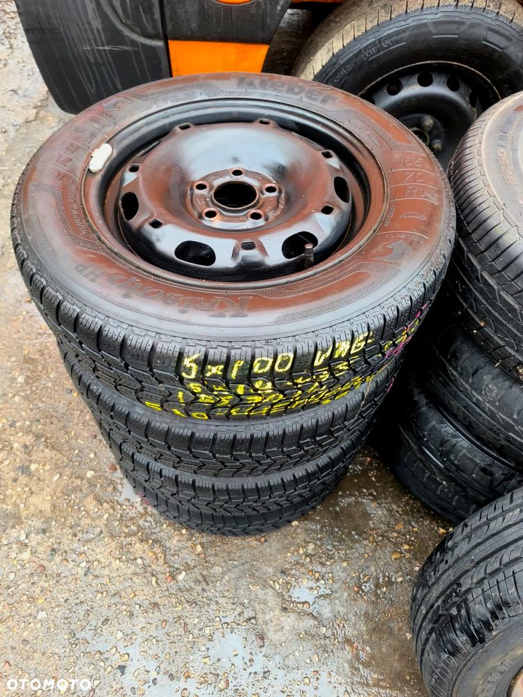 5x100 Felgi Stalowe Stal 14 Koła Zimowe Zima SKODA FABIA PRAKTIK ROOMSTER RAPID SEAT IBIZA CORDOBA TOLEDO IV 4 VW FOX POLO Legnica ALU-RAD 165/70 5mm - 2