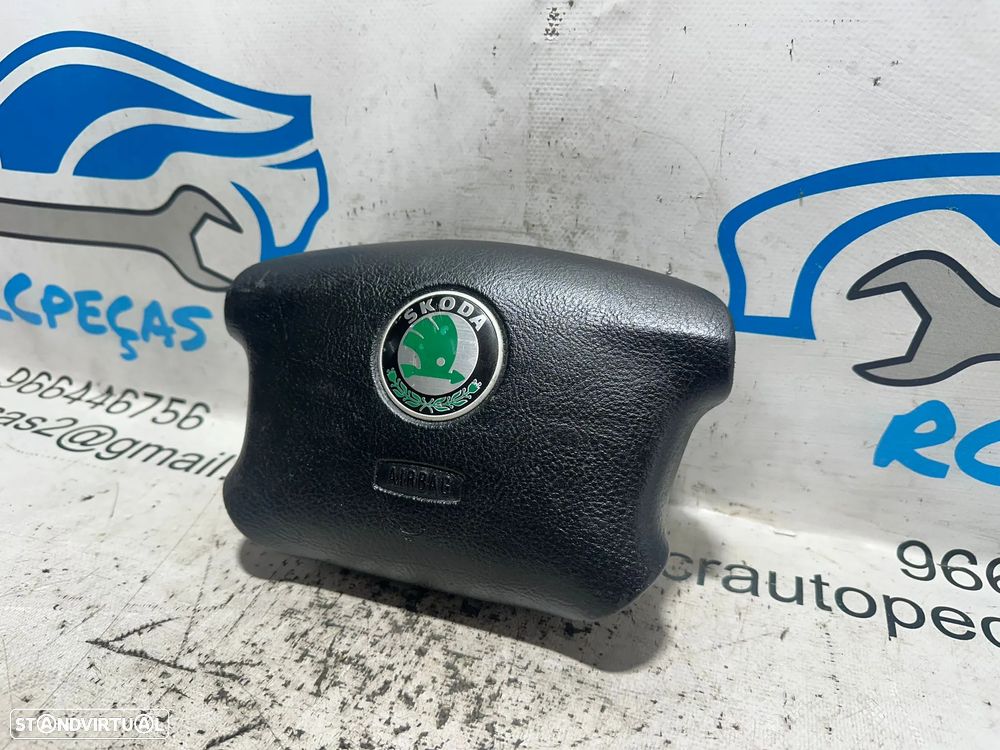 .Airbag Volante Guiador Original Skoda 1U0880201A 1996 - 2010 - 4