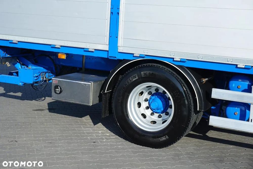 Scania / P 250 / ACC / SKRZYNIOWY + HDS + WINDA / PALFINGER PK 12 002 - EH B / WYSIĘG 10 M - 35