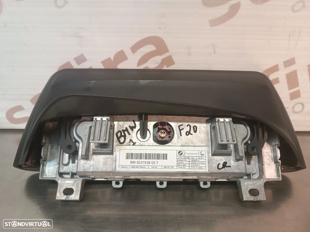DISPLAY MULTIFUNÇÕES / NAVEGAÇÃO GPS BMW SERIE 1 F20 REF: 990001225 9237538-03 9237538037 - 4