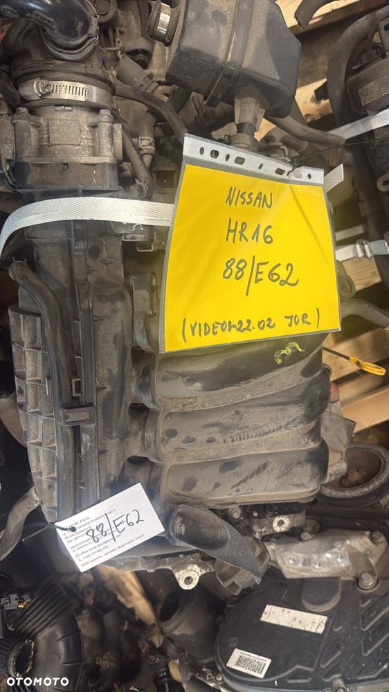 Nissan HR16 1.6 benzyna silnik kompletny z pełnym osprzętem gotowy do montażu VIDEO PRACY SILNIKA - WHATSAPP LUB LINK W OPISIE - 7