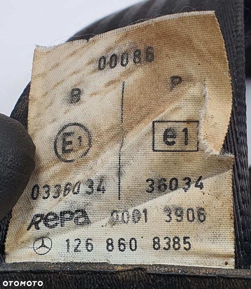 ZAPINKA PAS ŚRODKOWY TYŁ MERCEDES W126 1268608385 - 6