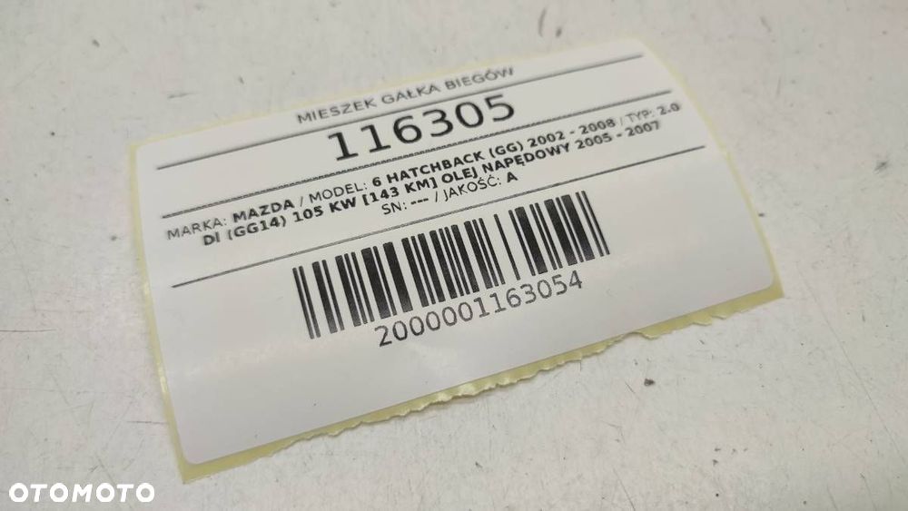 MIESZEK GAŁKA ZMIANY BIEGÓW 6B MAZDA 6 I GM1B6696X - 9