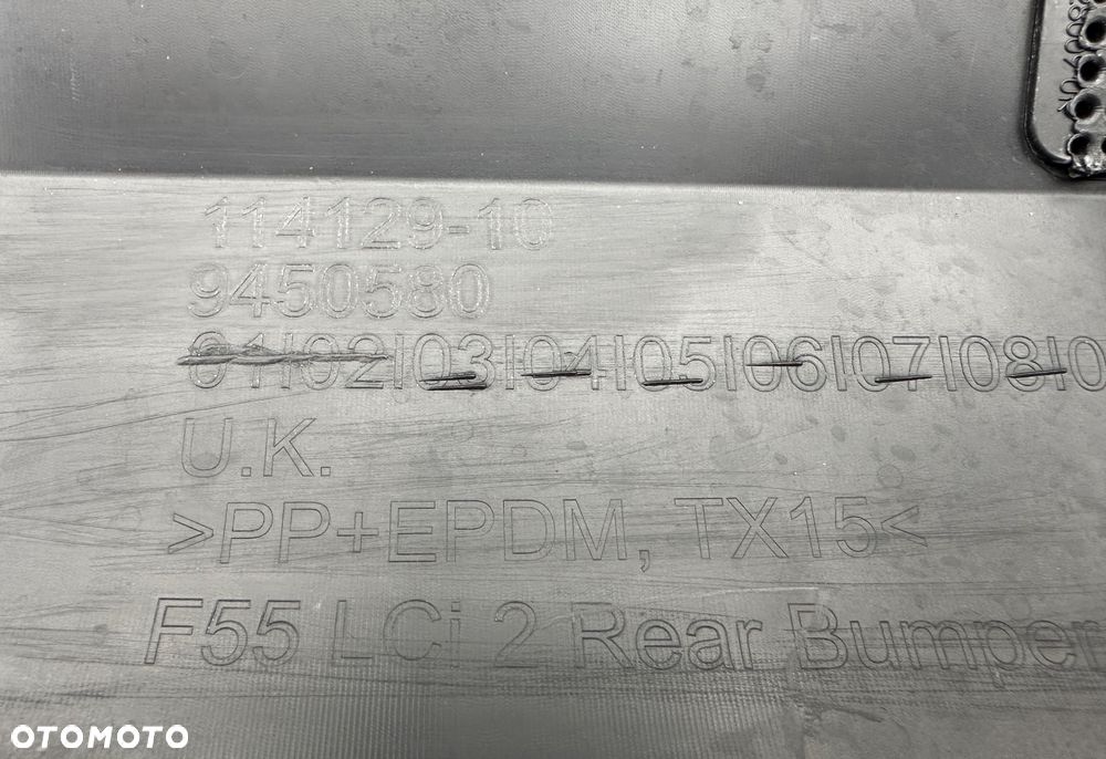 MINI COOPER F55 LCI LCI2 LIFT 2021- DYFUZOR SPOILER ZDERZAK TYŁ ORYGINAŁ OE - 9