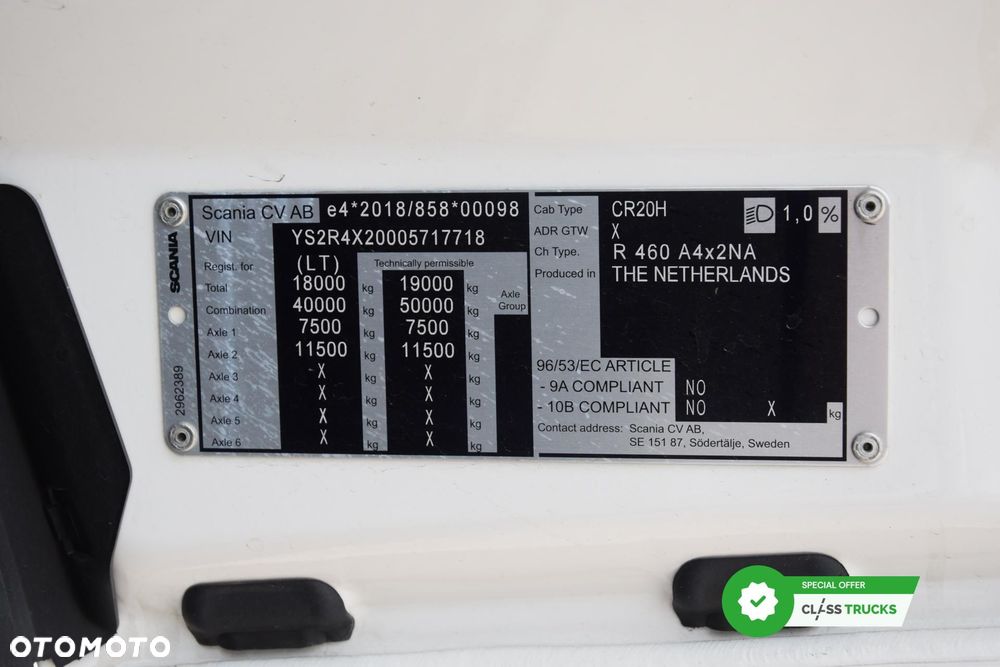Scania R460 CR20H Cab, Adaptive Cruise Control - 17