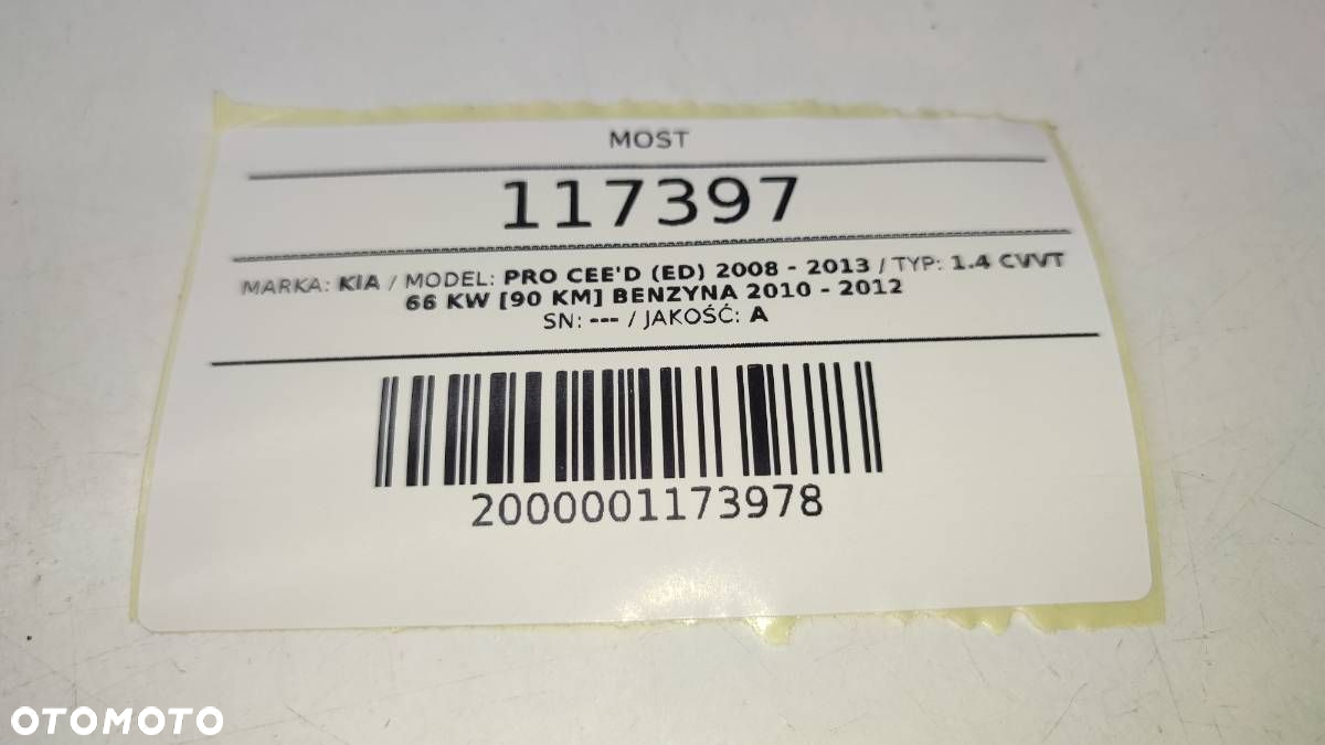 WÓZEK PRZÓD WAHACZE KIA PRO CEED I 1.4 CVVT ZAWIESZENIE - 9