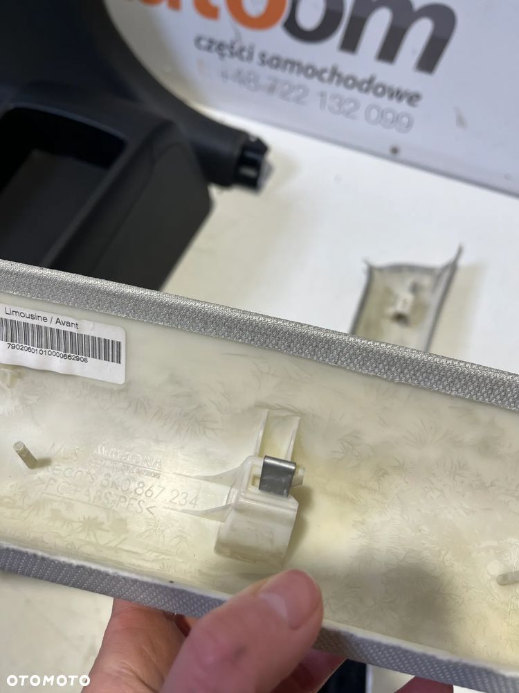 PLASTIKI WNETRZE AUDI A4 B8 TUNEL ŚRODKOWY - 9