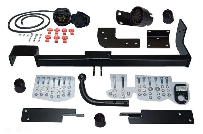 HAK HOLOWNICZY+WIĄZKA13PIN MITSUBISHI L200 LONG LWB WERSJA PRZEDŁUŻANA LONG MAXI DŁUGI - 1
