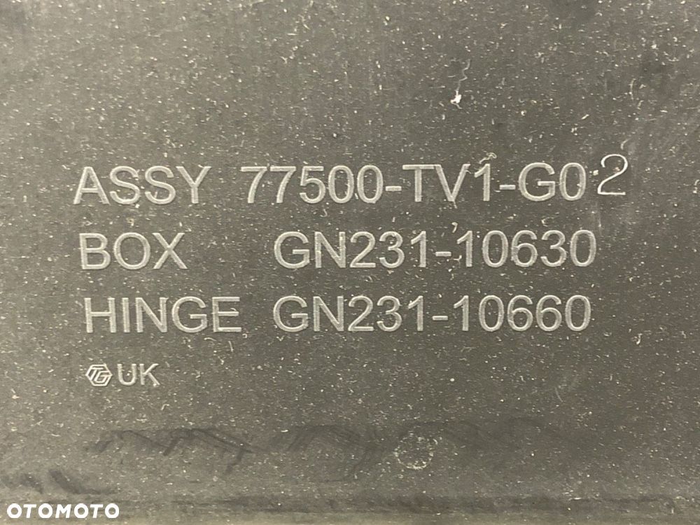 SCHOWEK PASAŻERA  HONDA CIVIC IX (FK) 2012 - 2022 1.4 i-VTEC (FK1) 73 kW [99 KM] benzyna 2012 - - 6