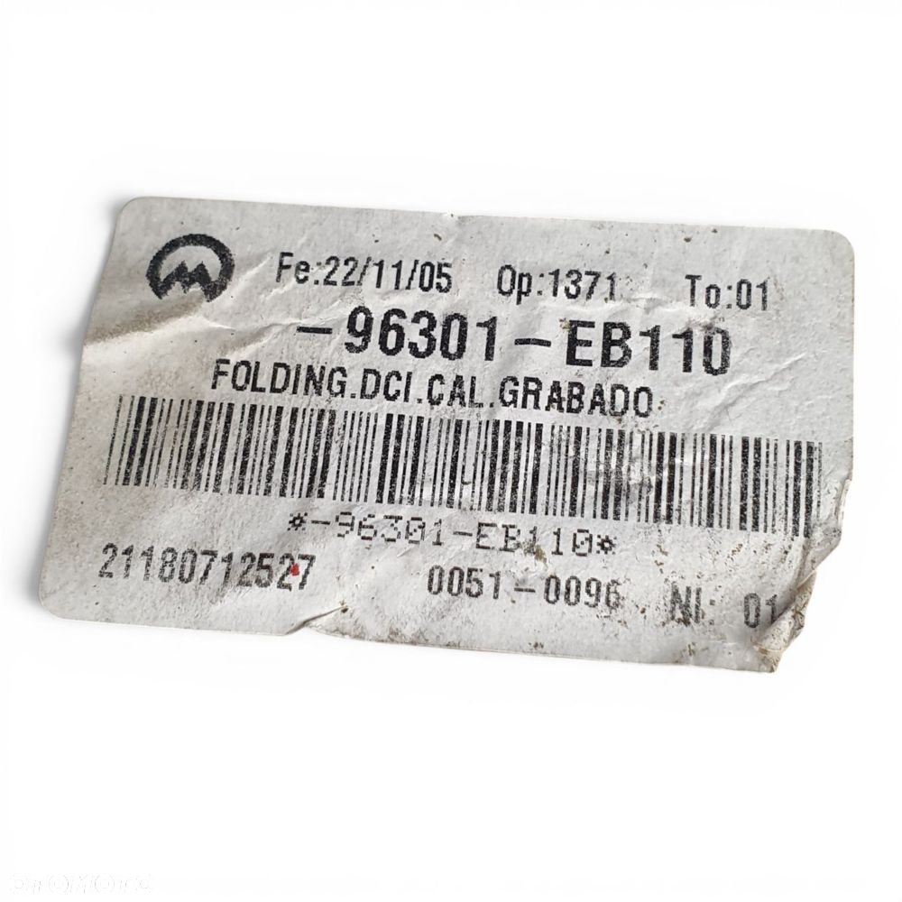PRAWE LUSTERKO KIEROWCY Nissan Navara D40 Pathfinder R51 5 Pin Europa - 16