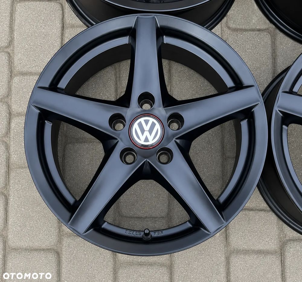 ALUFELGI CZARNE 16 FELGI ALUMINIOWE ALUSY VW SKODA SEAT AUDI MERCEDES 5x112 ET35 7,5Jx16H2 R16 - 2