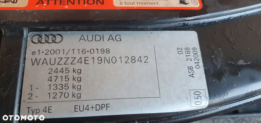 Pas przedni kompletny chłodnice wentylatory belka Audi A8 D3 3.0 TDI - 12