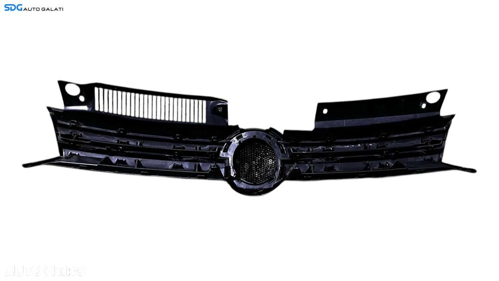 Grila Centrala cu Emblema Sigla de pe Bara Spoiler Fata Volkswagen Golf 6 2008 - 2013 Cod 5K0853653 5K0853651AF [L5345] - 5
