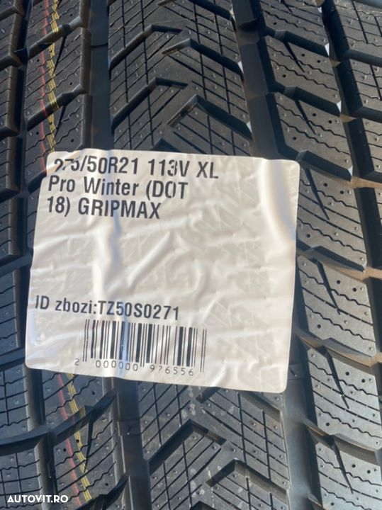 vand 4 anvelope 275/50/21 gripmax de iarnă noi - 2