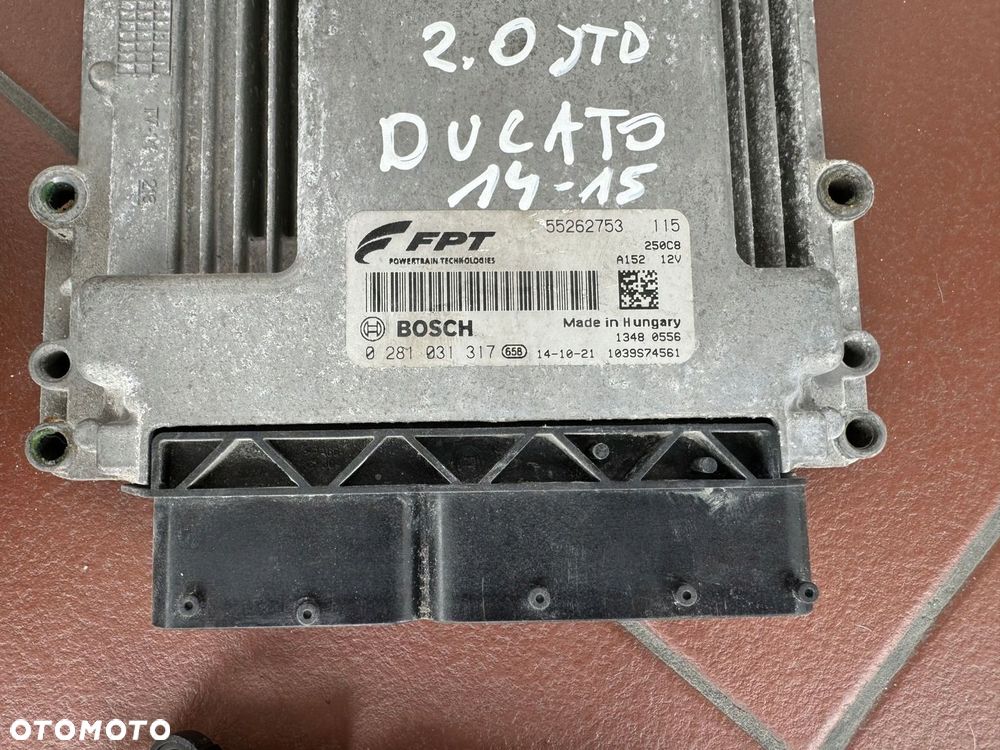Fiat Ducato 2,0 HDI 14-17r E5 zestaw komputer 55262753 0281031317 - 4